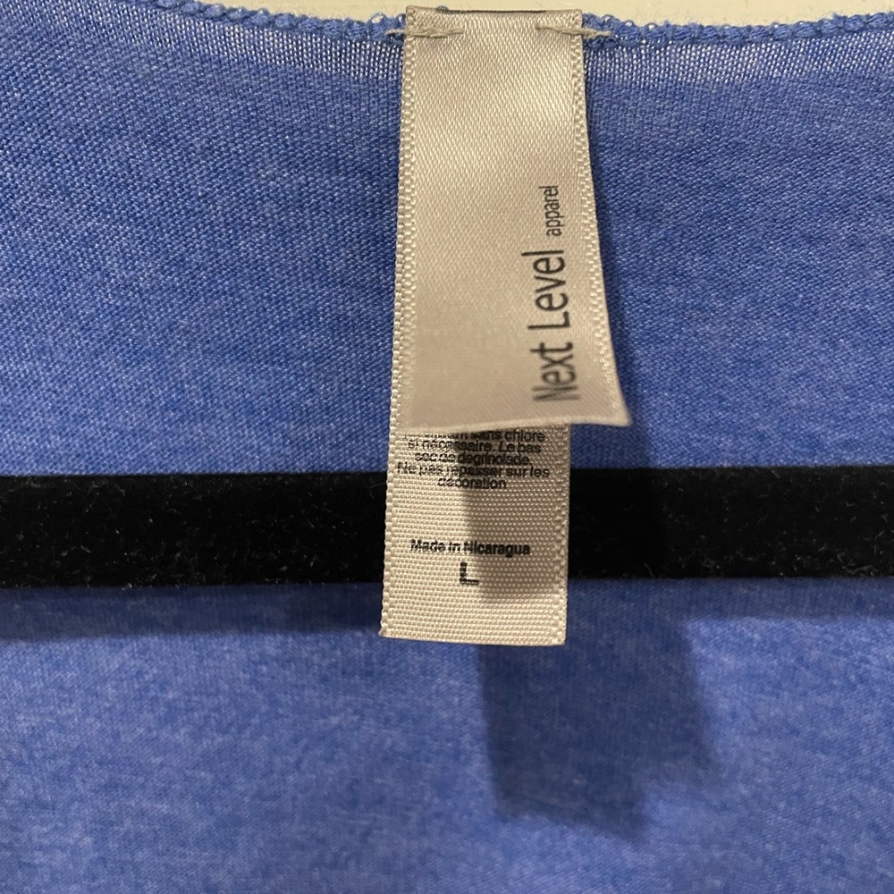 Blue Next Level Tri-Blend Racerback Tank - Large - Picture 3 of 6